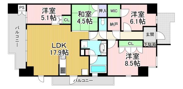 京都桂川つむぎの街グランスクエア　132号