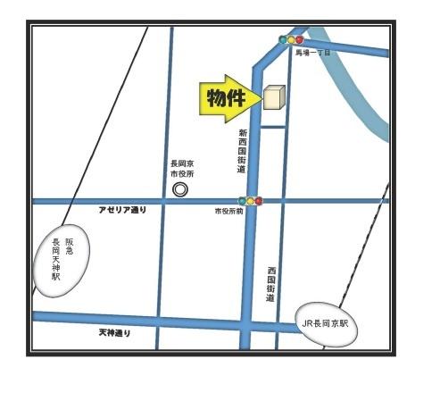 グランシュ長岡京(現地案内図)