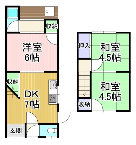 貸家　一文橋二丁目3-11北側
