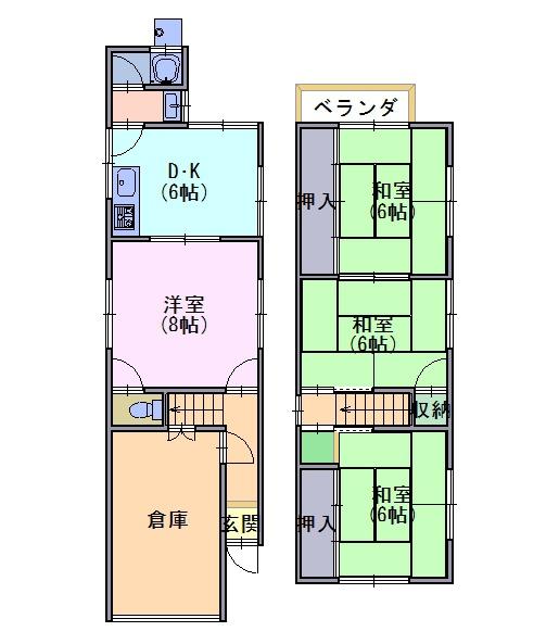 貸家　向日市寺戸町南垣内57