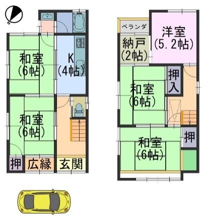 貸家　下植野山王前4-8
