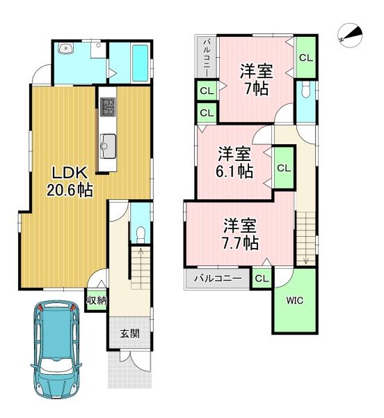 貸家 久我御旅町5-234