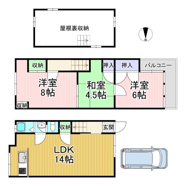 貸家　羽束師志水町165-41