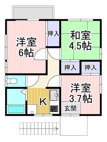 短期限定貸家　円明寺横林6-3　2F