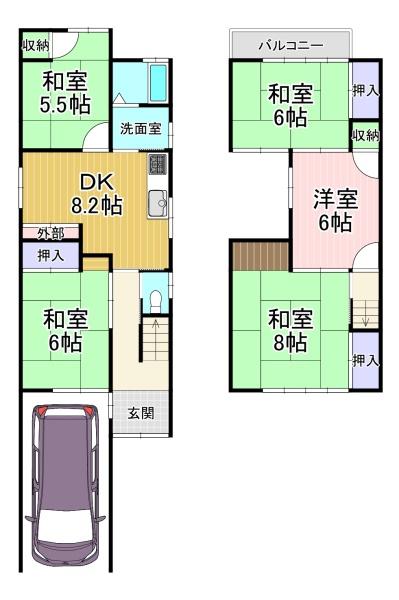 貸家　羽束師古川町103-26