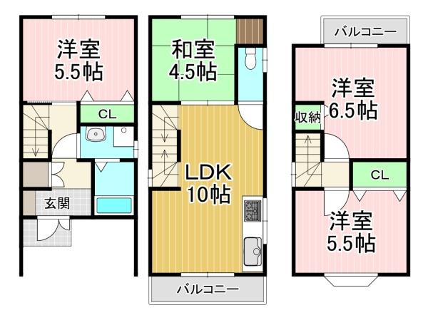 貸家　羽束師鴨川町161-16