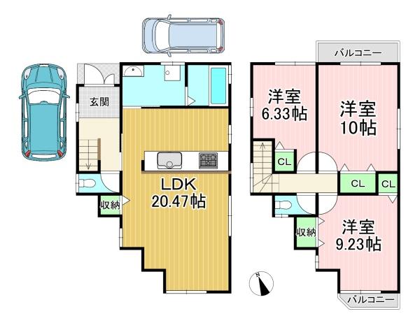 貸家　久我御旅町7-88