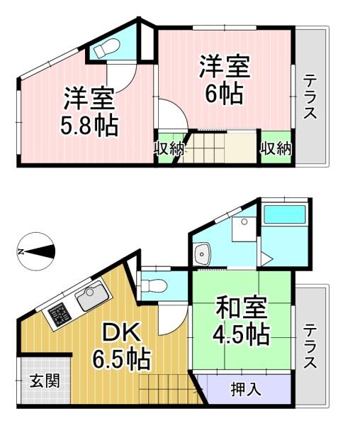 貸家　上植野町後藤15-6