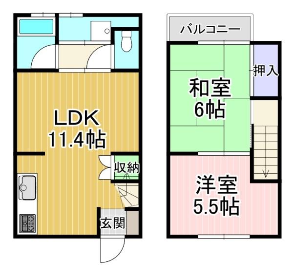京都市伏見区羽束師菱川町の貸家