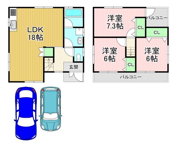 貸家 開田三丁目11-41