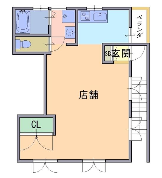 店舗　天神１丁目2-16　2F