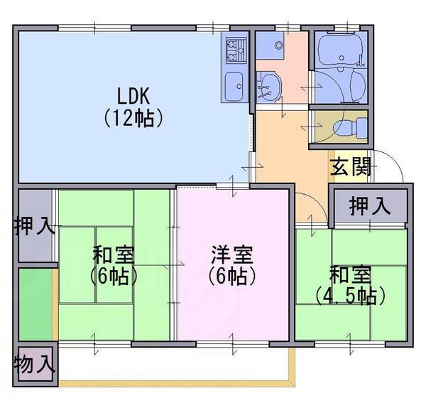 竹の台団地Ｅ２　302号