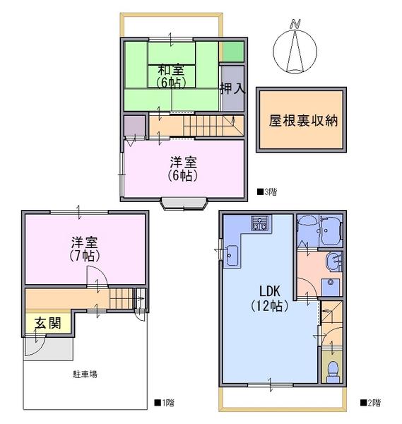 貸家　寺戸町山縄手10-75