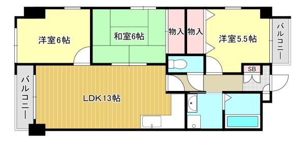 ラ・セーヌFマンション(間取り)