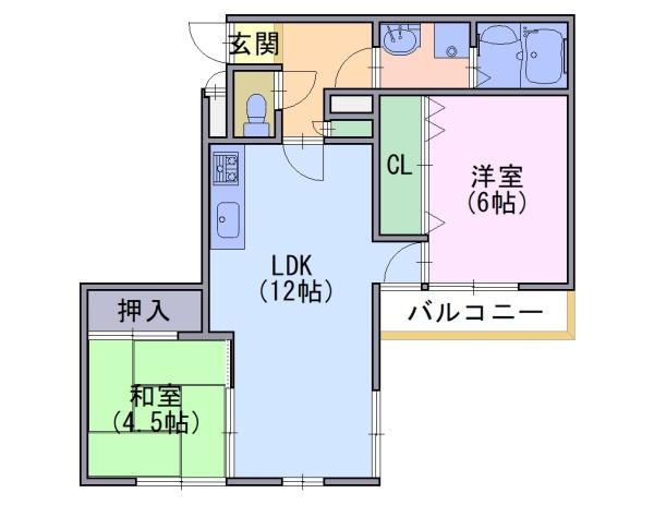 ランブラス南長岡京(間取り)