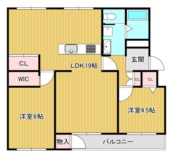 長岡天神ハイツ　15棟206号