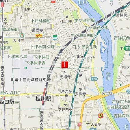 ライジングサン雅(現地案内図)