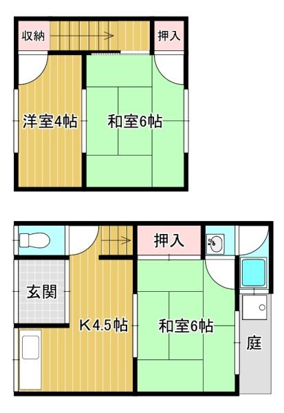 貸家　今里細塚18-1東側北端号