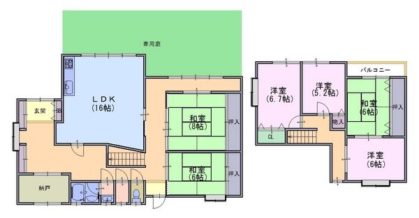 貸家 梅が丘三丁目75(間取り)