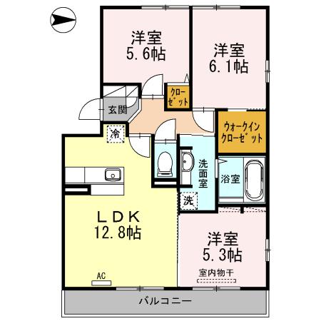リバーフロント鴨川(間取り)