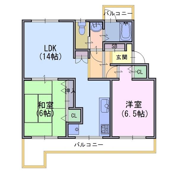 円明寺ヶ丘団地B棟105号