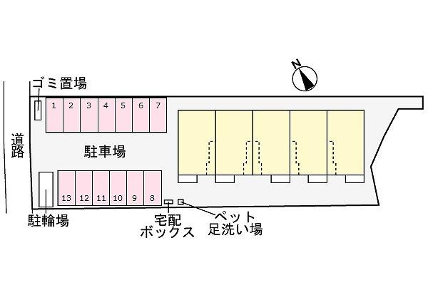 メゾン・ボヌール2(現地案内図)