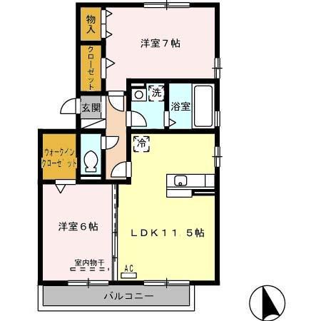 ポワール・M B棟(間取り)