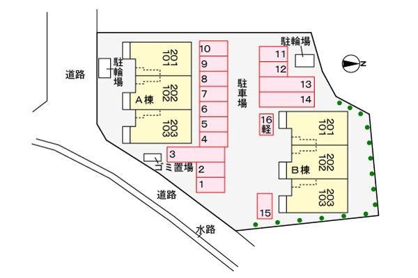 サニーフローラA(現地案内図)