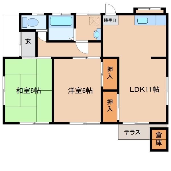 大在北Ｓ・Ｈ貸家
