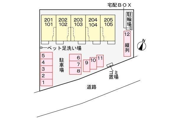グレイスコート 柊(現地案内図)