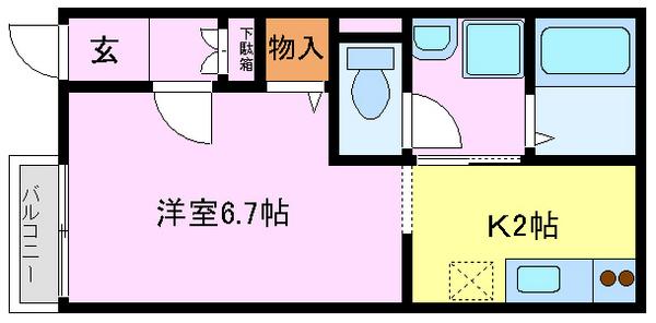 プチメゾン鳳(間取り)