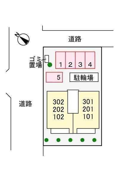 ローレルコート高津2(現地案内図)