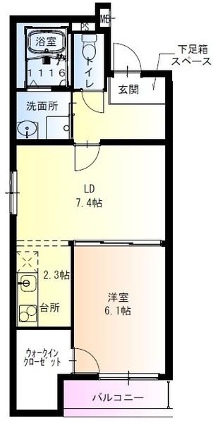 フジパレス浜寺石津西(間取り)