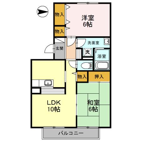 フレンドコーポ A棟(間取り)