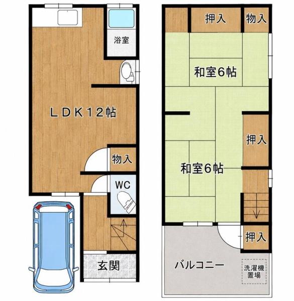 豊中町三丁目貸家