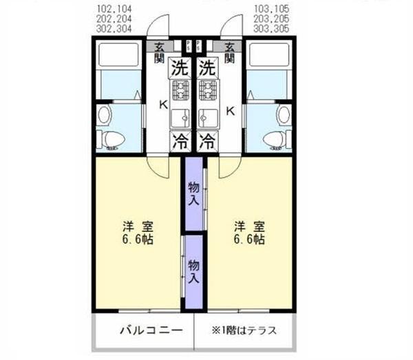 習志野市津田沼１丁目のアパート