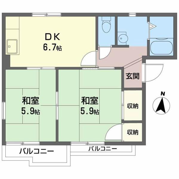 泉大津市高津町のハイツ