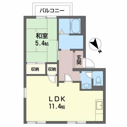 泉大津市下之町のハイツ