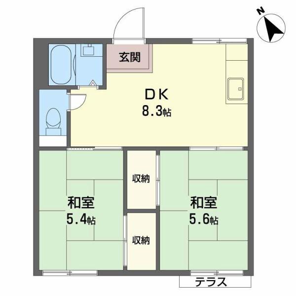 泉大津市昭和町のハイツ