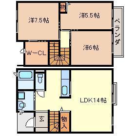 泉大津市末広町１丁目のテラスハウス