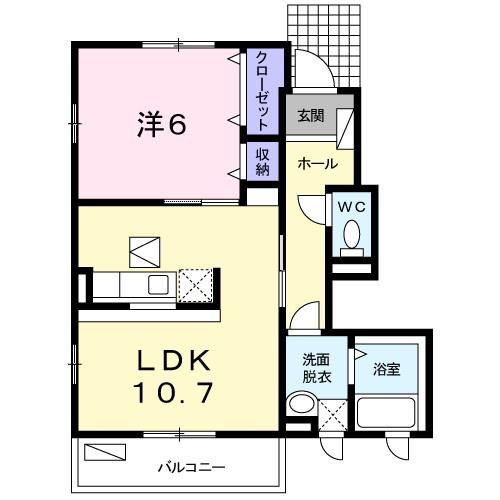 高石市千代田4丁目のアパート(間取り)