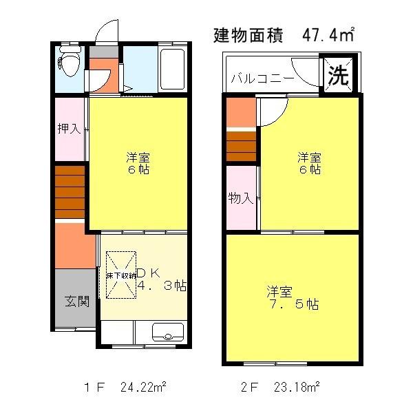 高石市綾園３丁目のテラスハウス