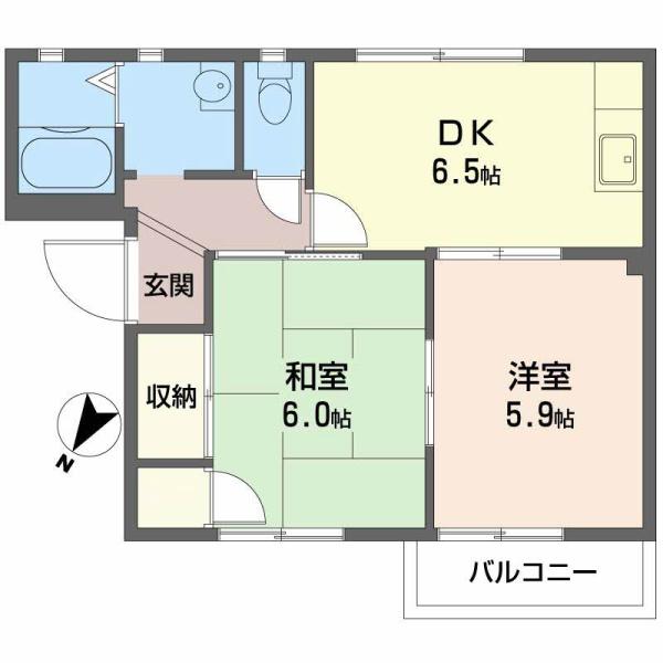 泉大津市末広町１丁目のハイツ