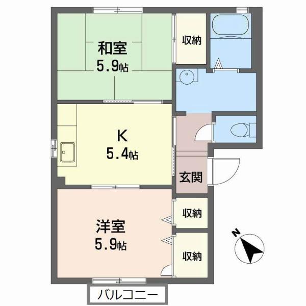 泉大津市板原町２丁目のハイツ