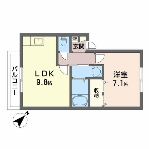 泉大津市松之浜町２丁目のハイツ