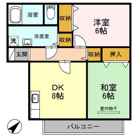 ハイツミズホ　Ｂ棟