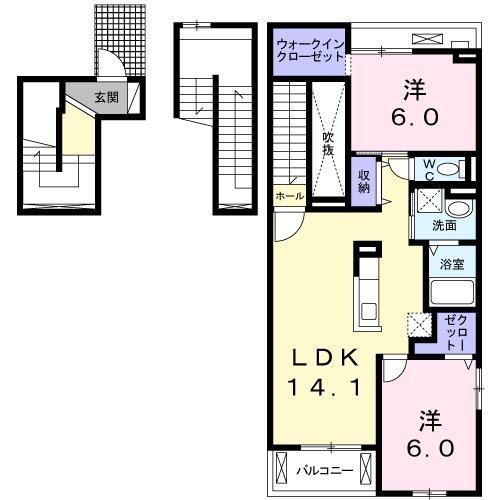 和泉市葛の葉町１丁目のアパート