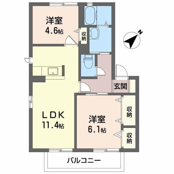 泉大津市松之浜町１丁目のハイツ