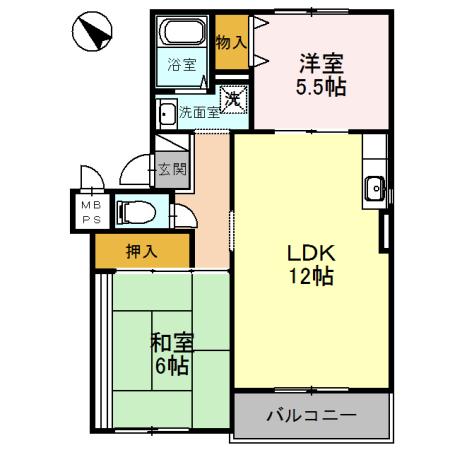 泉大津市我孫子のアパート