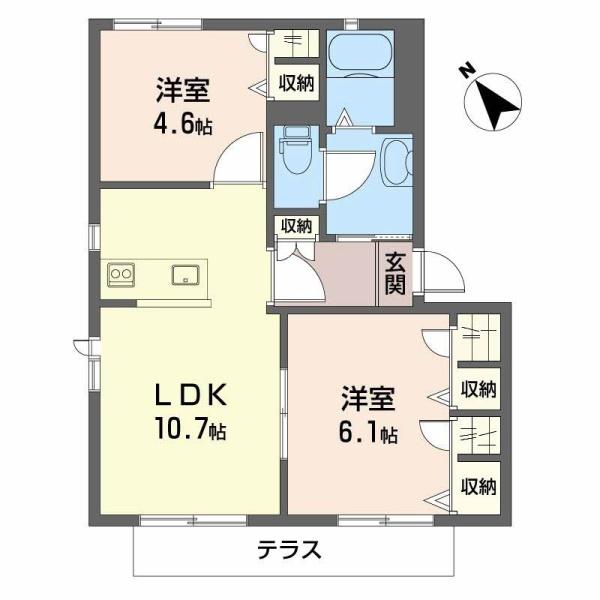 高石市東羽衣１丁目のハイツ